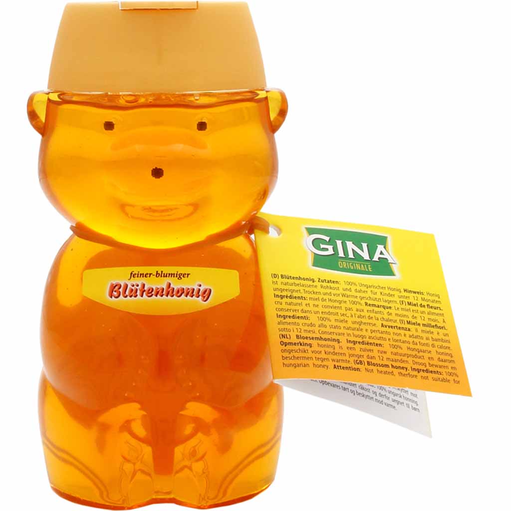 Gina Blütenhonig im Bärchenspender 250g MHD:14.3.26