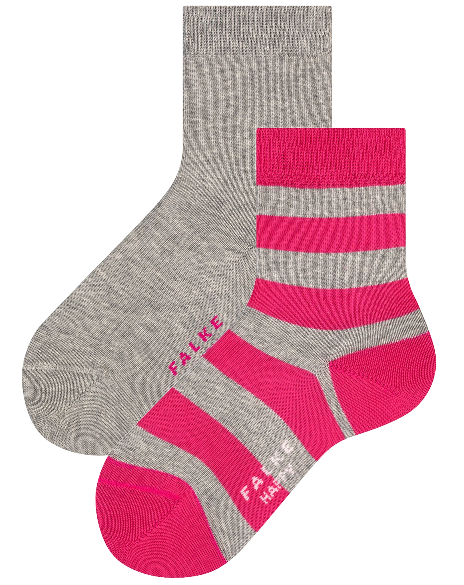 Socken HAPPY STRIPE 2er Pack in hellgrau