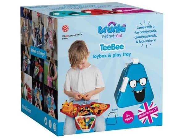 Trunki Portable box, TeeBee lekebeholder - rød