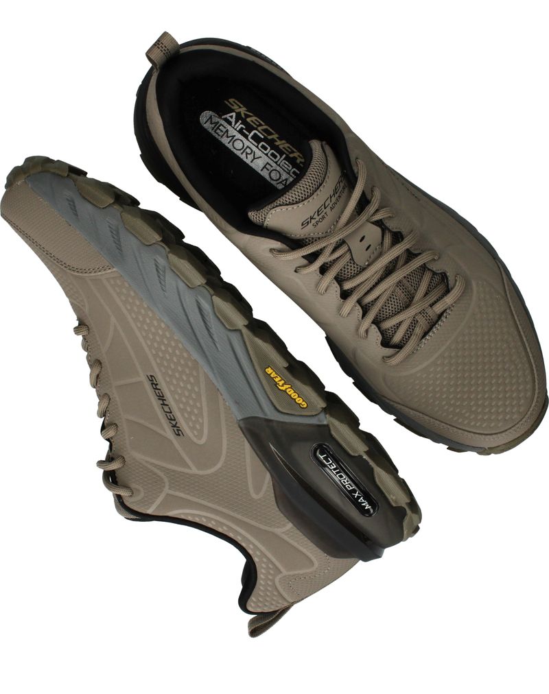 Skechers Max Protect Irongaurd Sneakers Taupe Heren
