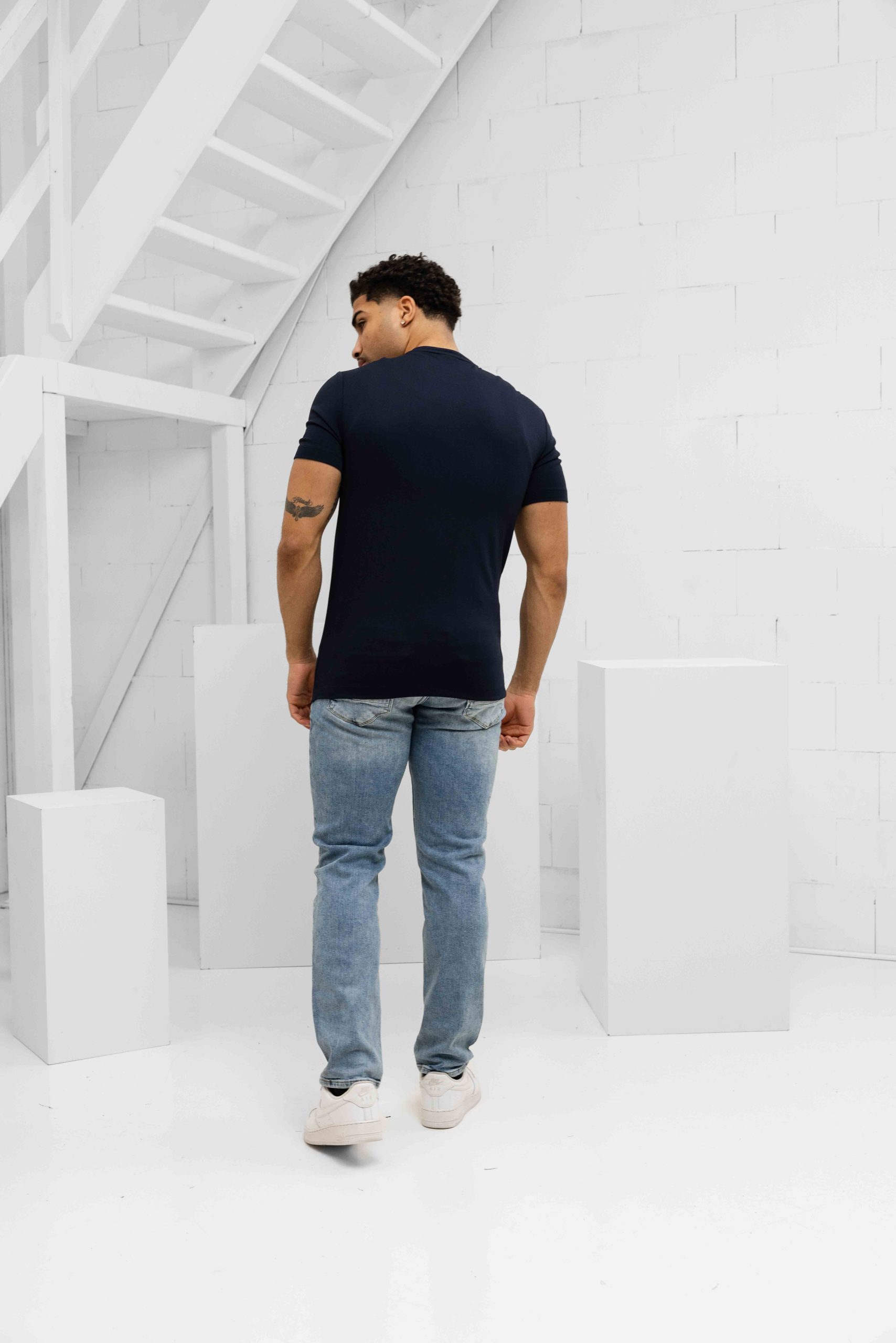 EA7 Emporio Armani 7M001331 T-Shirt Heren Donkerblauw