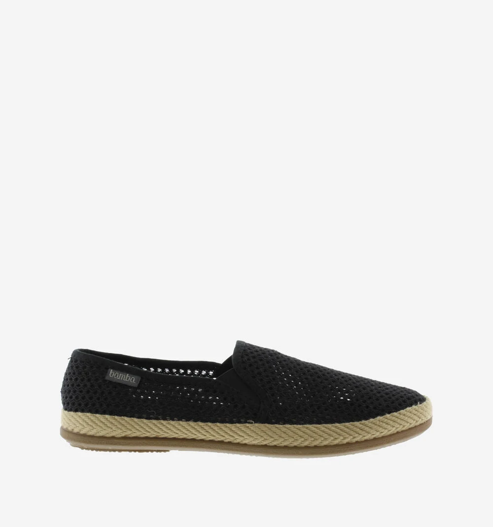 ANDRÉ CAMPING ÉLASTIQUES MESH Baskets sans lacet pour homme NEGRO