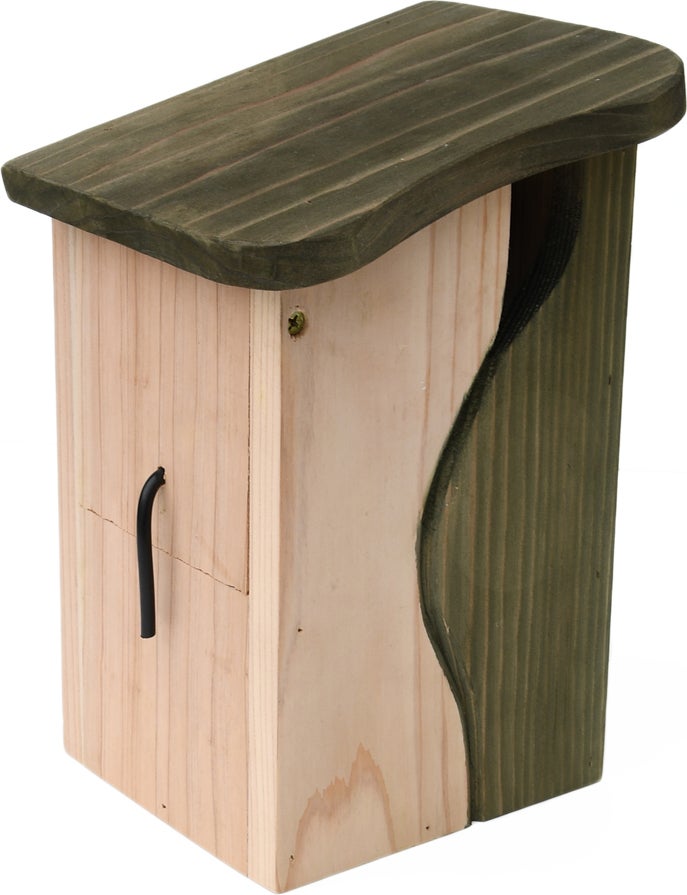 Nestkast Curve Simon King groen 19,5 x 16,5 x 27 cm