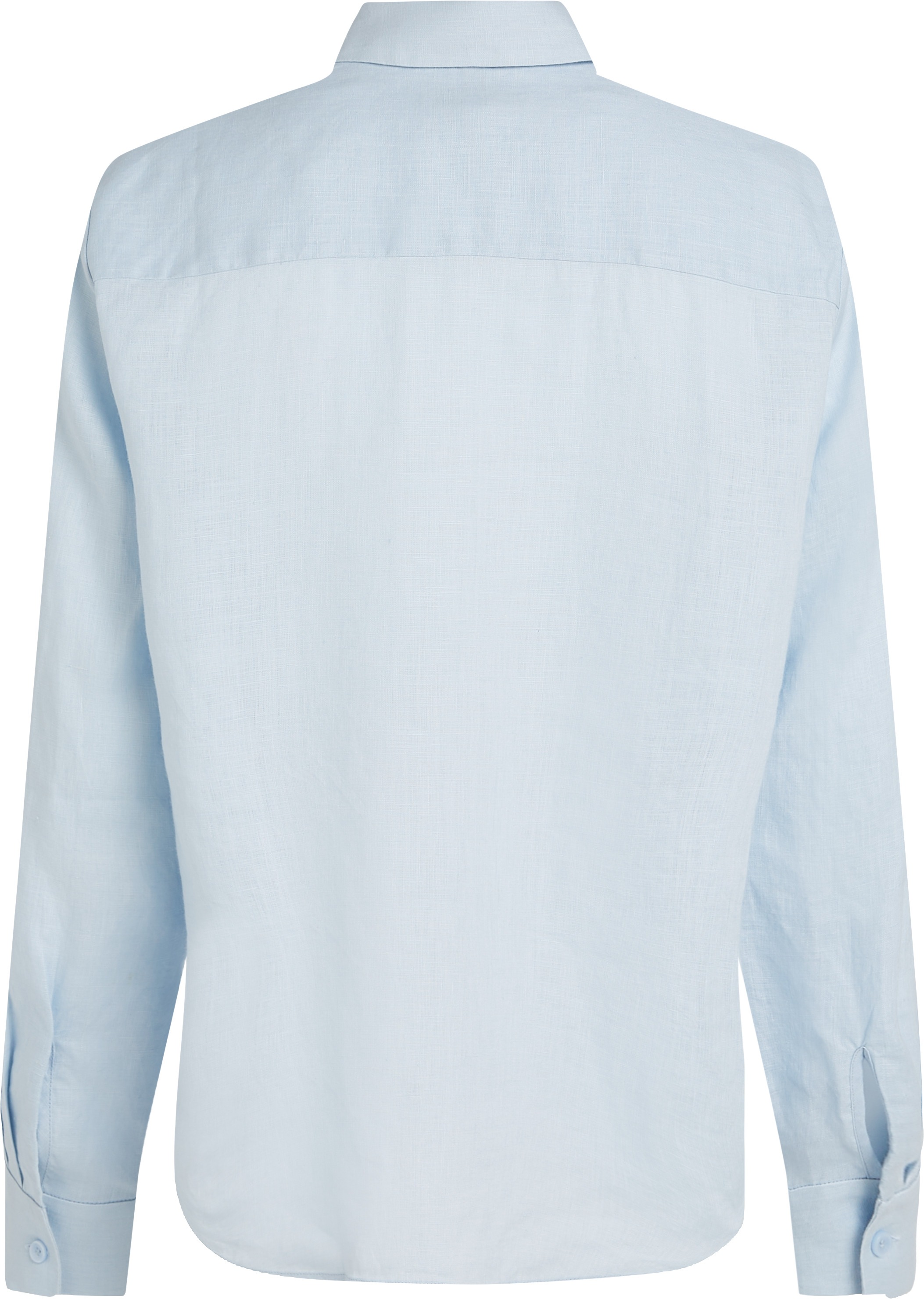 Tommy Hilfiger Hemdbluse »ESS LINEN RELAXED SHIRT« mit Logostickerei ,kühlendes Premium Leinen