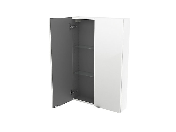 Armoire de salle de bains faible profondeur GoodHome Imandra blanc L.60 x H.90 x P.15 cm