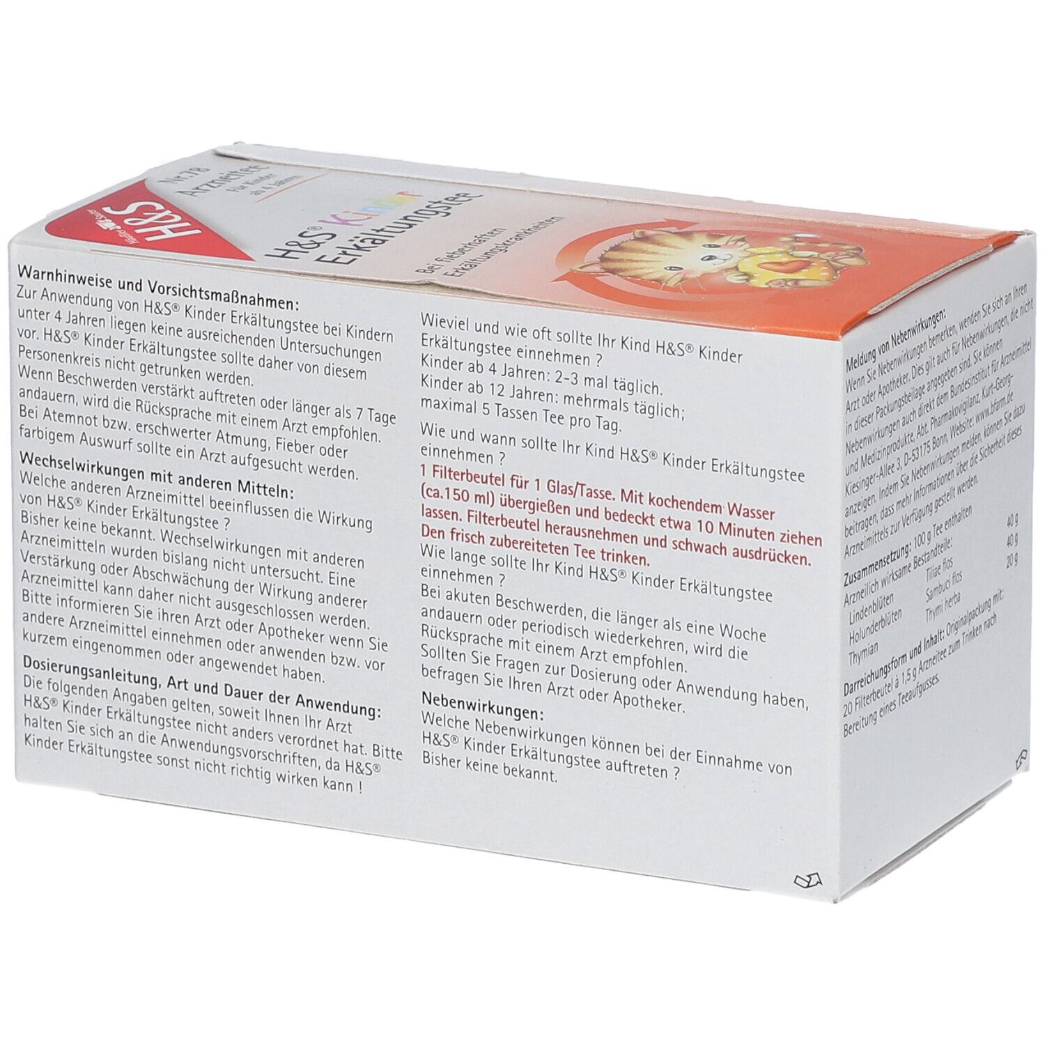 H&S® Kinder Erkältungstee