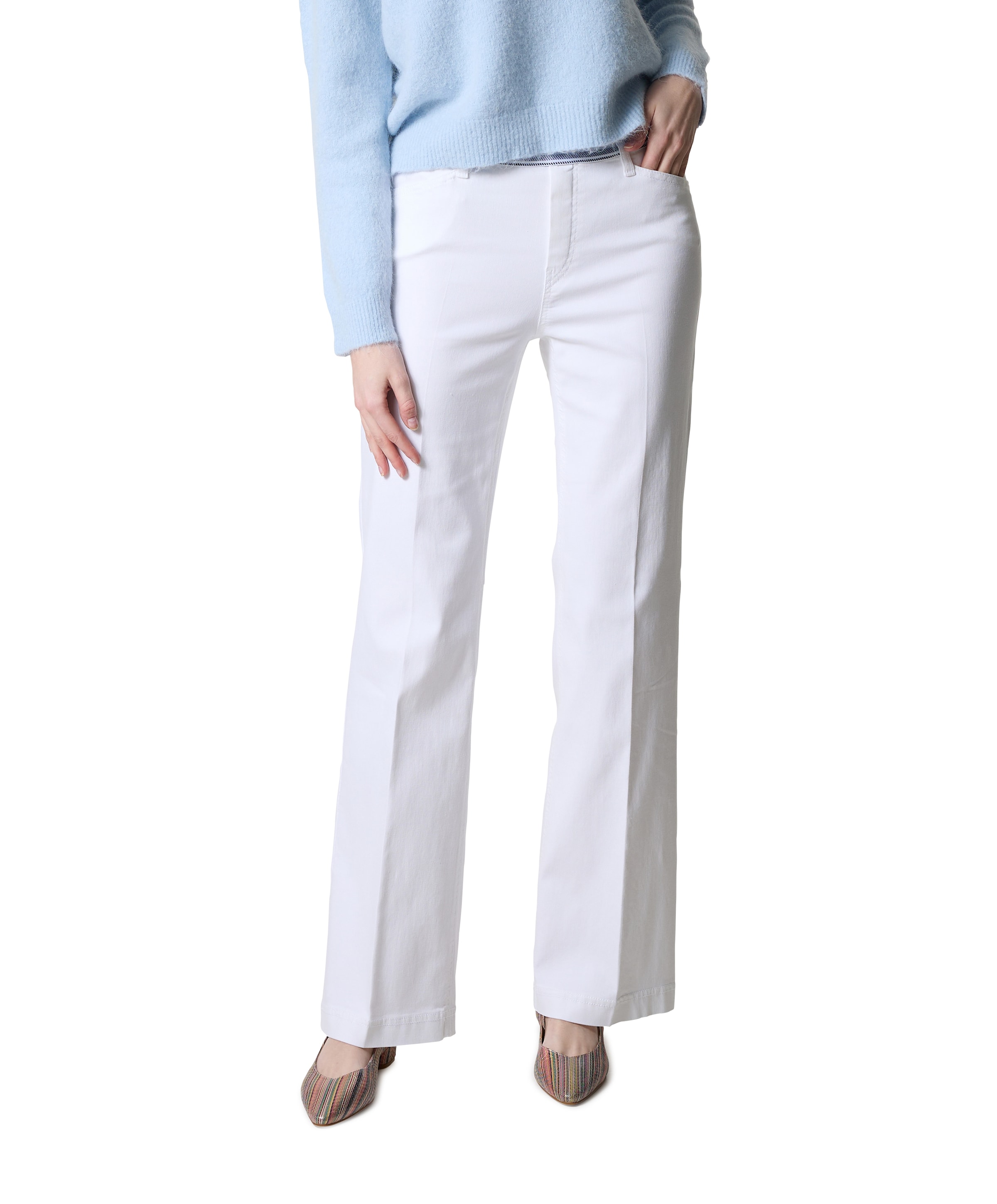 Gardeur Pull On Slim dames jeans wit