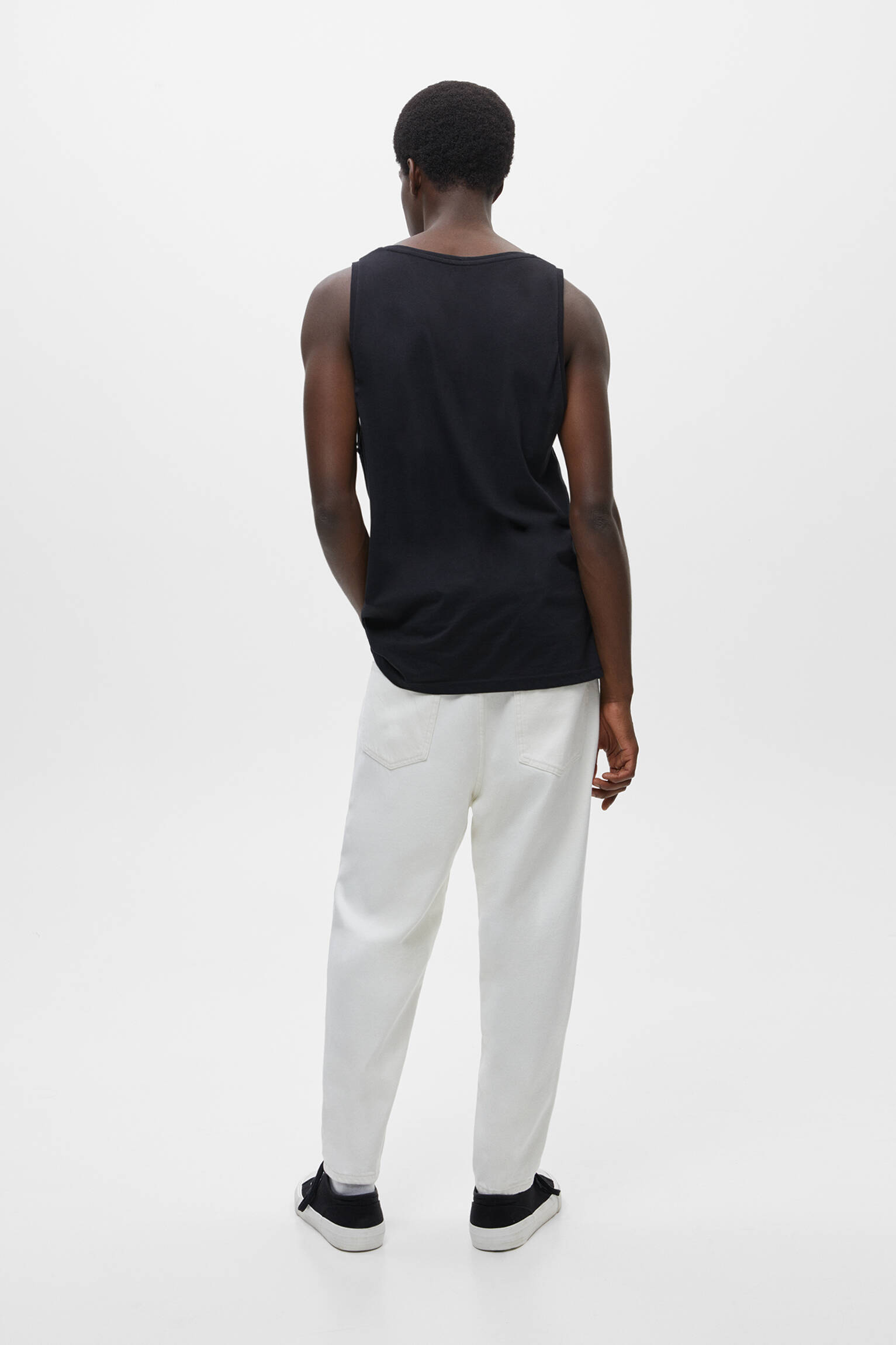 CALÇA JEANS BALÃO - BRANCA OFF-WHITE