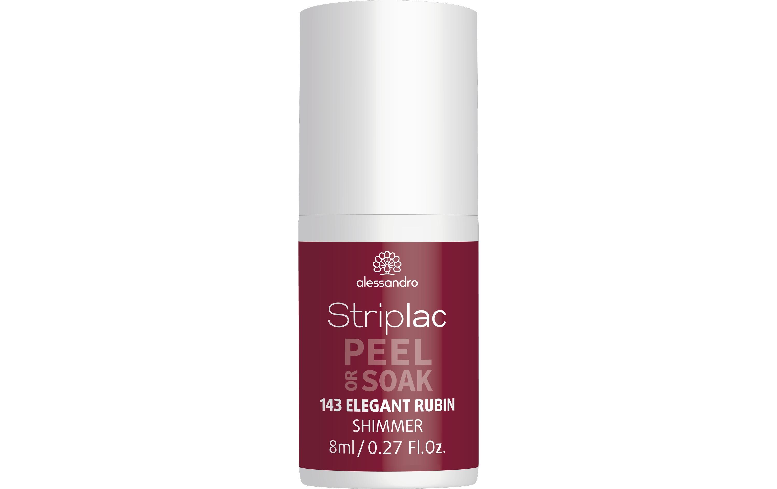 Nagellack Striplac 143 Elegant RubinKratz- und splitterfester UV-Nagellack