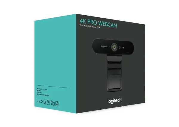 Logitech® | BRIO 4K Ultra HD webcam - Webcam - farve - 4096 x 2160 - audio - USB