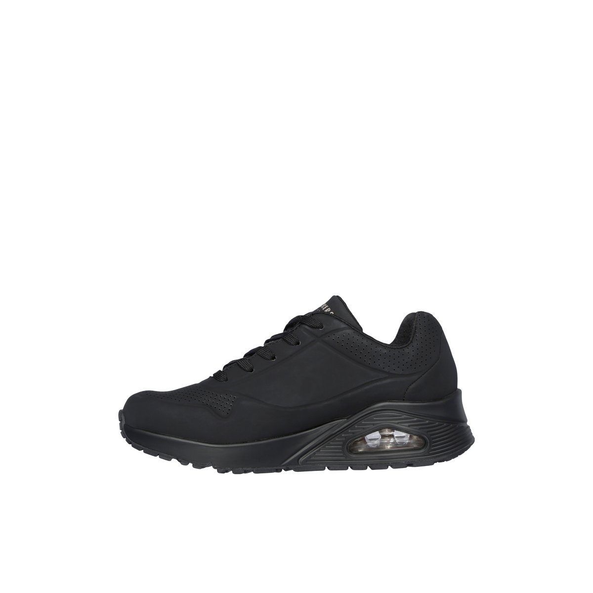 2X les points-Uno_soa-l-Baskets - Talon plat - Noir