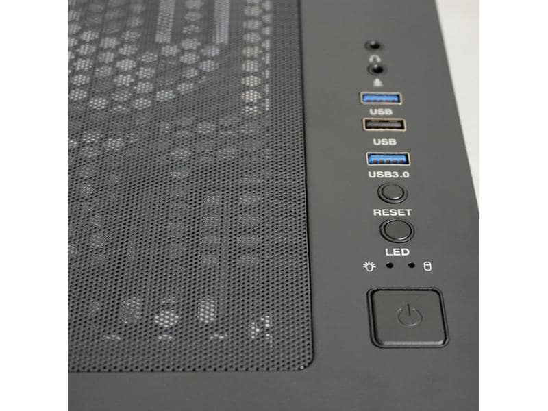 LC-Power PC-Gehäuse Gaming 803B Shaded_X Gaming-Midi-Tower mit Sichtfenster und RGB Beleuchtung