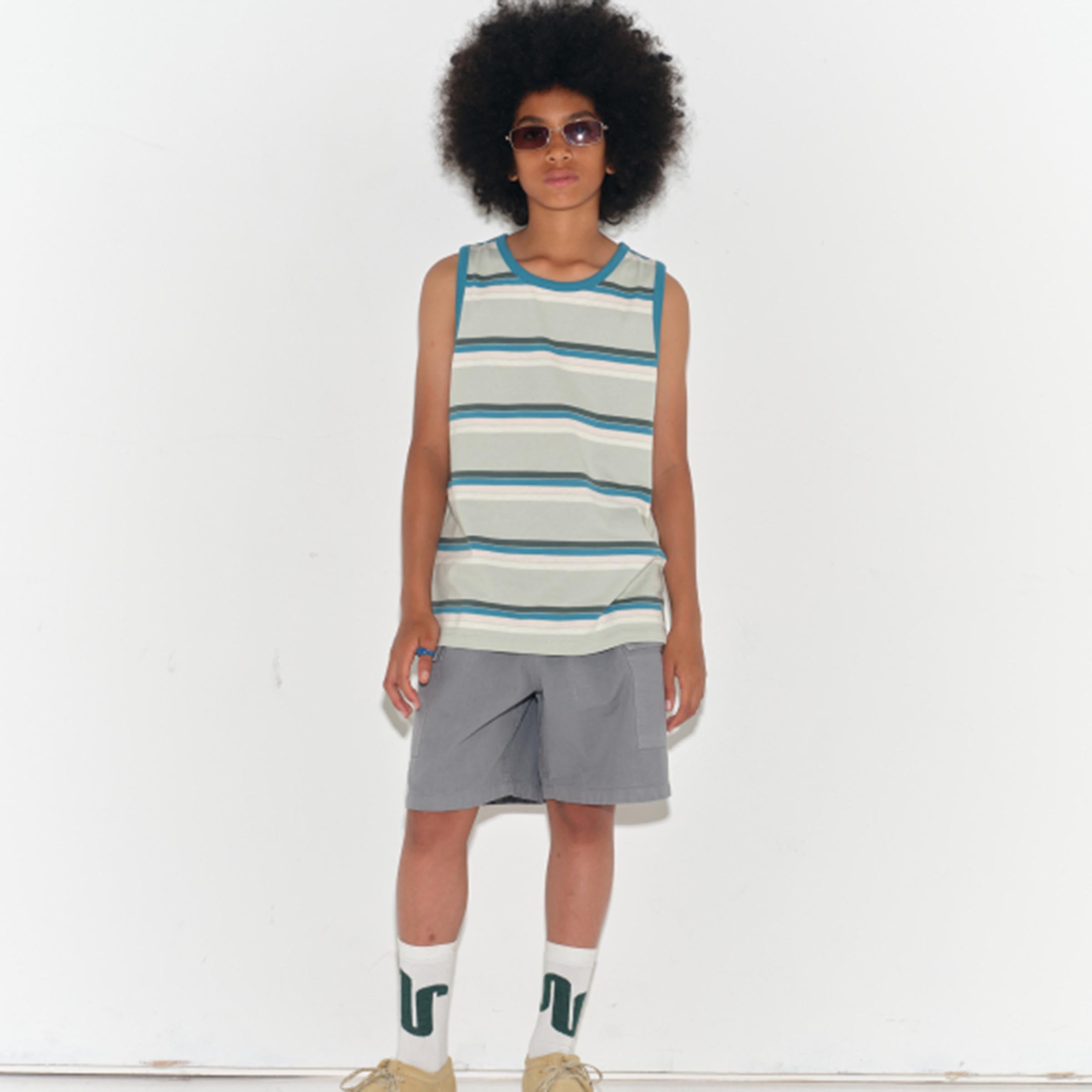 Top Green Tint Stripe Jersey