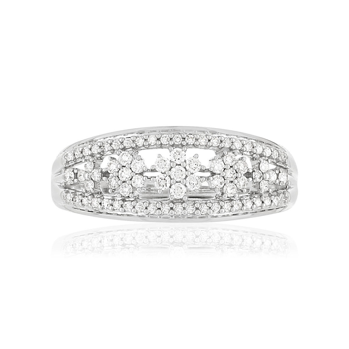Bague MATY Or 750 blanc Diamants