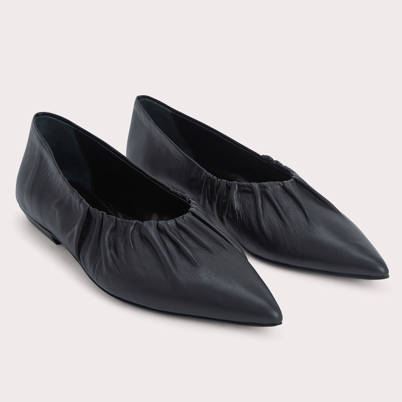 By Far Ballerines en Cuir Regina noires
