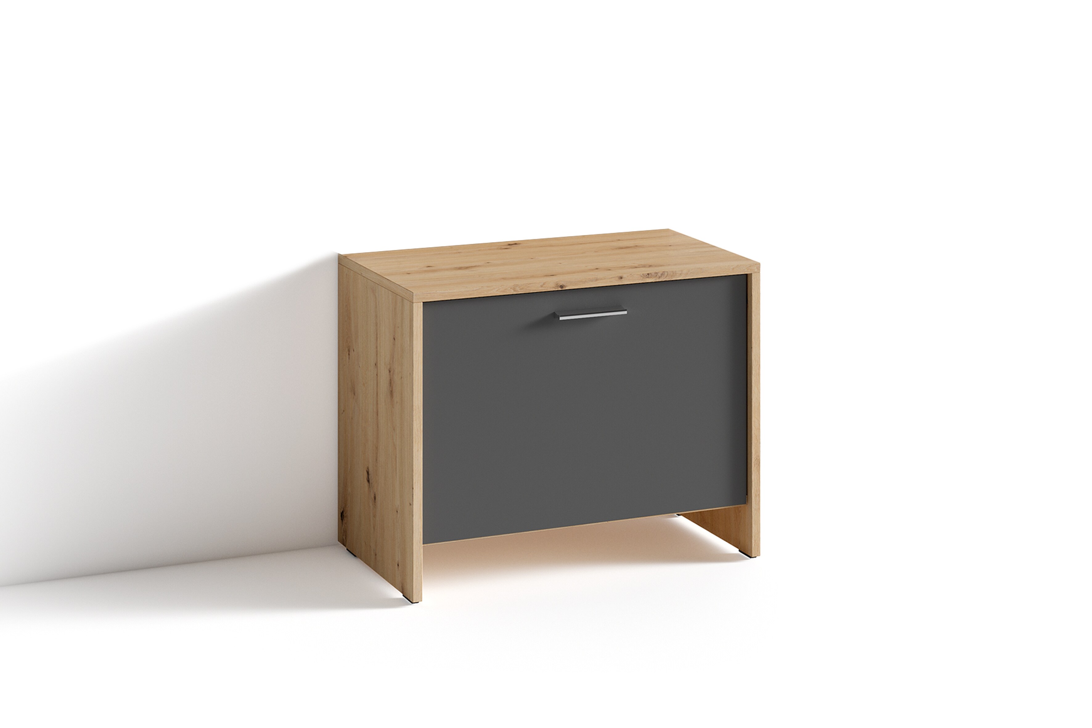 byLIVING Sitzbank BEN, Breite 60 cm, Artisan Eiche (Eiche-Optik)/anthrazit