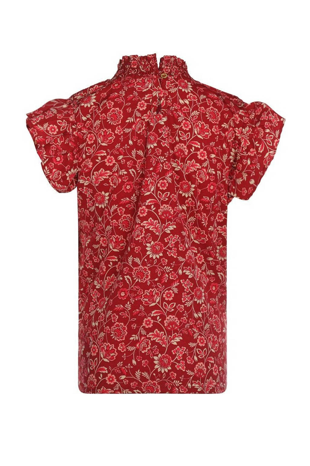 No Way Monday blouse met paisleyprint rood