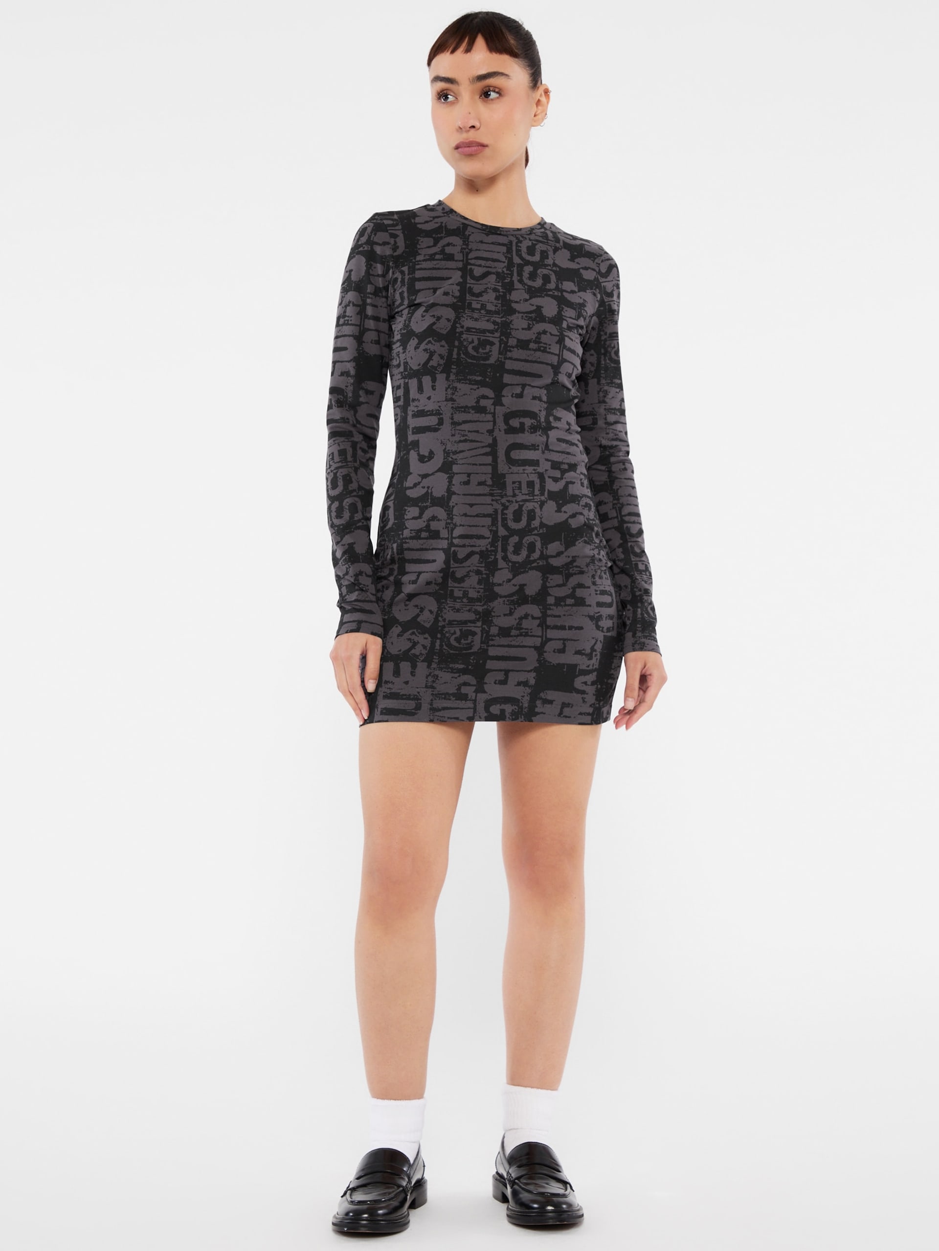 Vestido curto estampado GUESS Originals