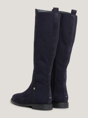 Botas essenciais de camurça até o joelho