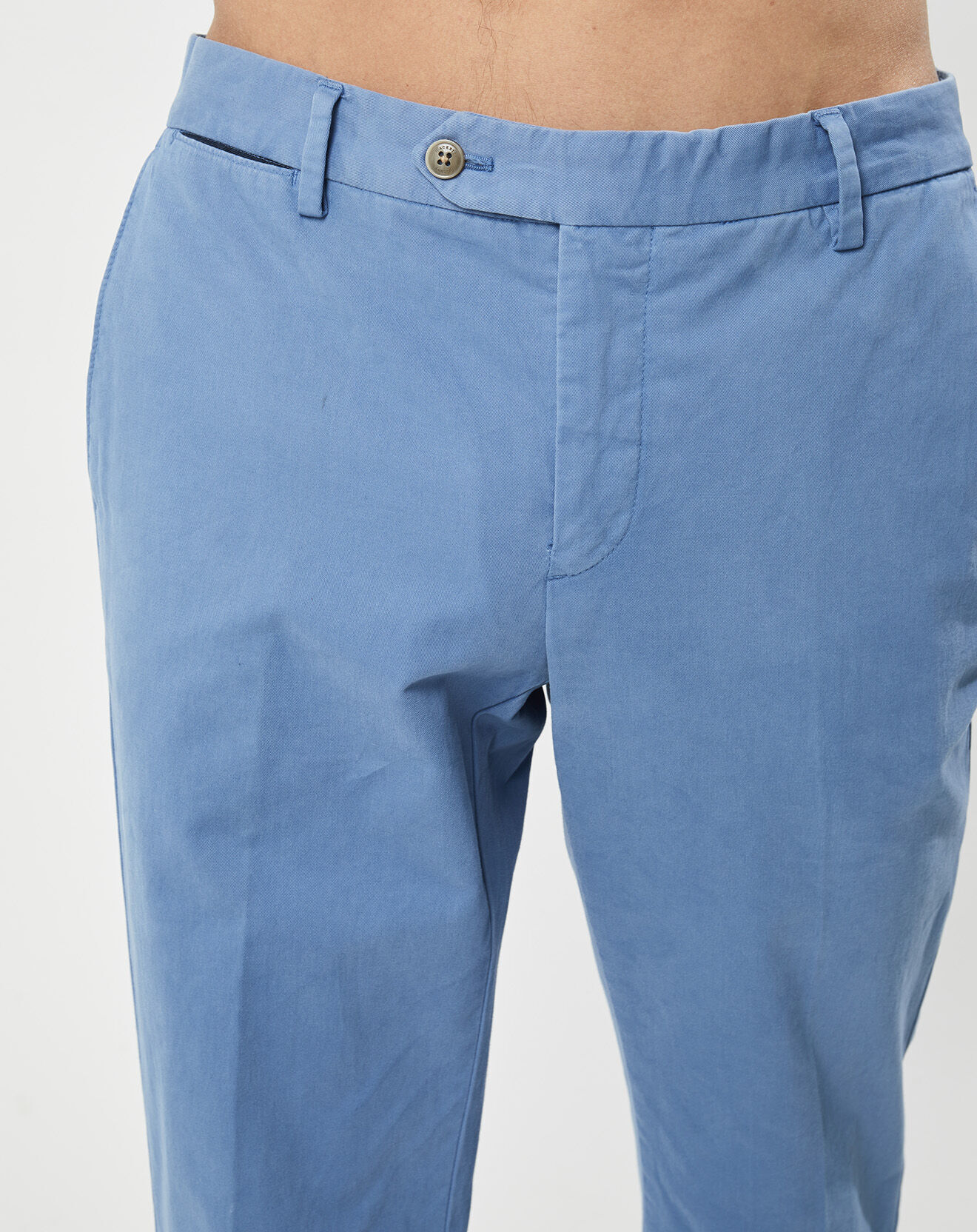 Hackett London Pantalon chino Slim Fit Core Kensington bleu moyen