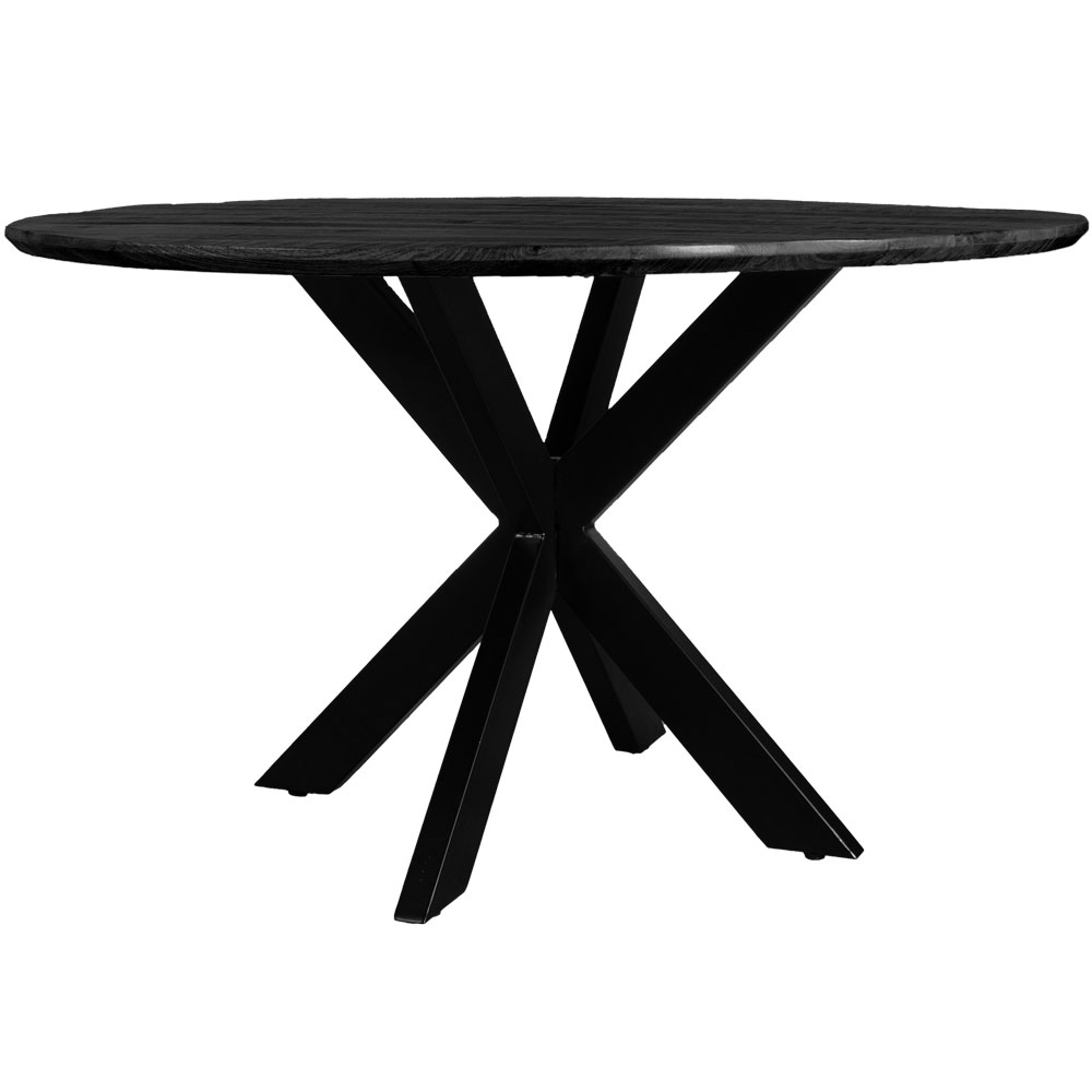 Eettafel Icon - zwart mangohout ø120 cm