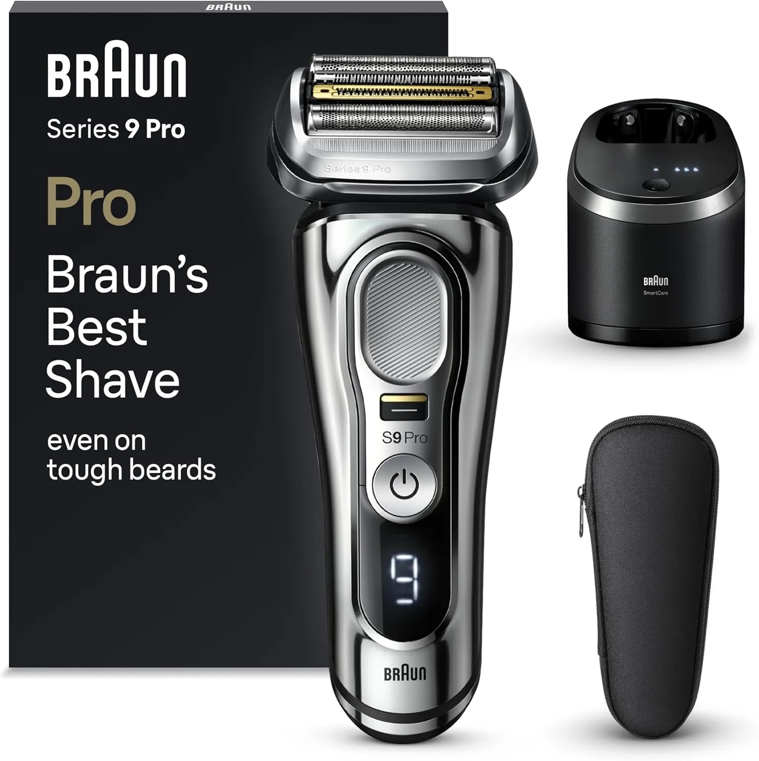 Braun Series 9 Pro Premium Elektrorasierer, 9486 cc, Chrom