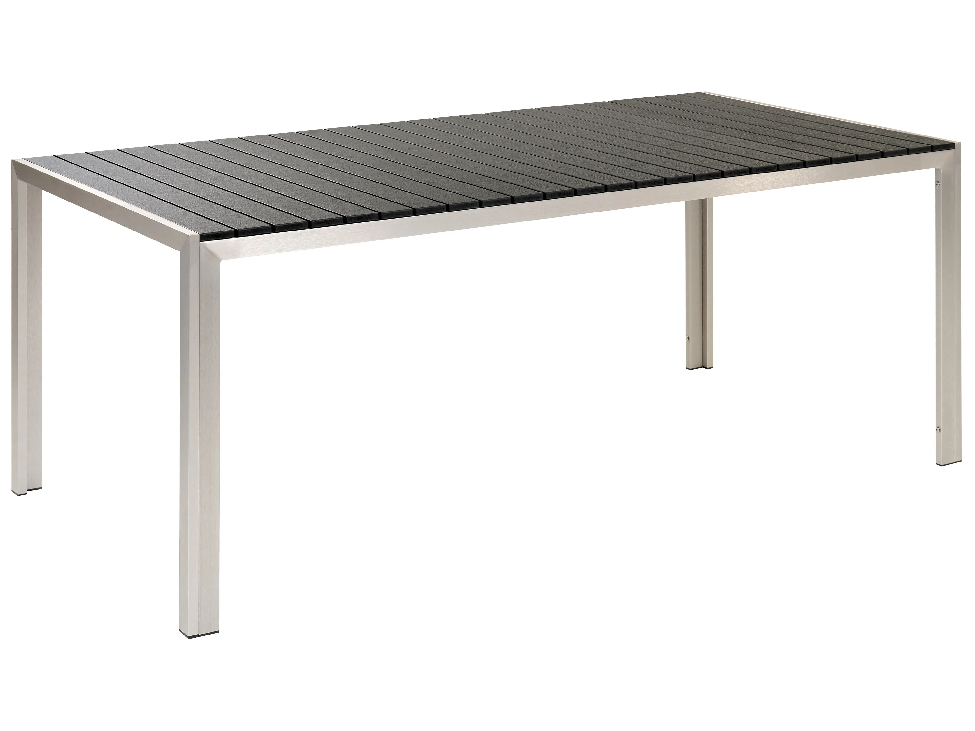 Tuinset met banken 6-zits NARDO Zwart/zilver