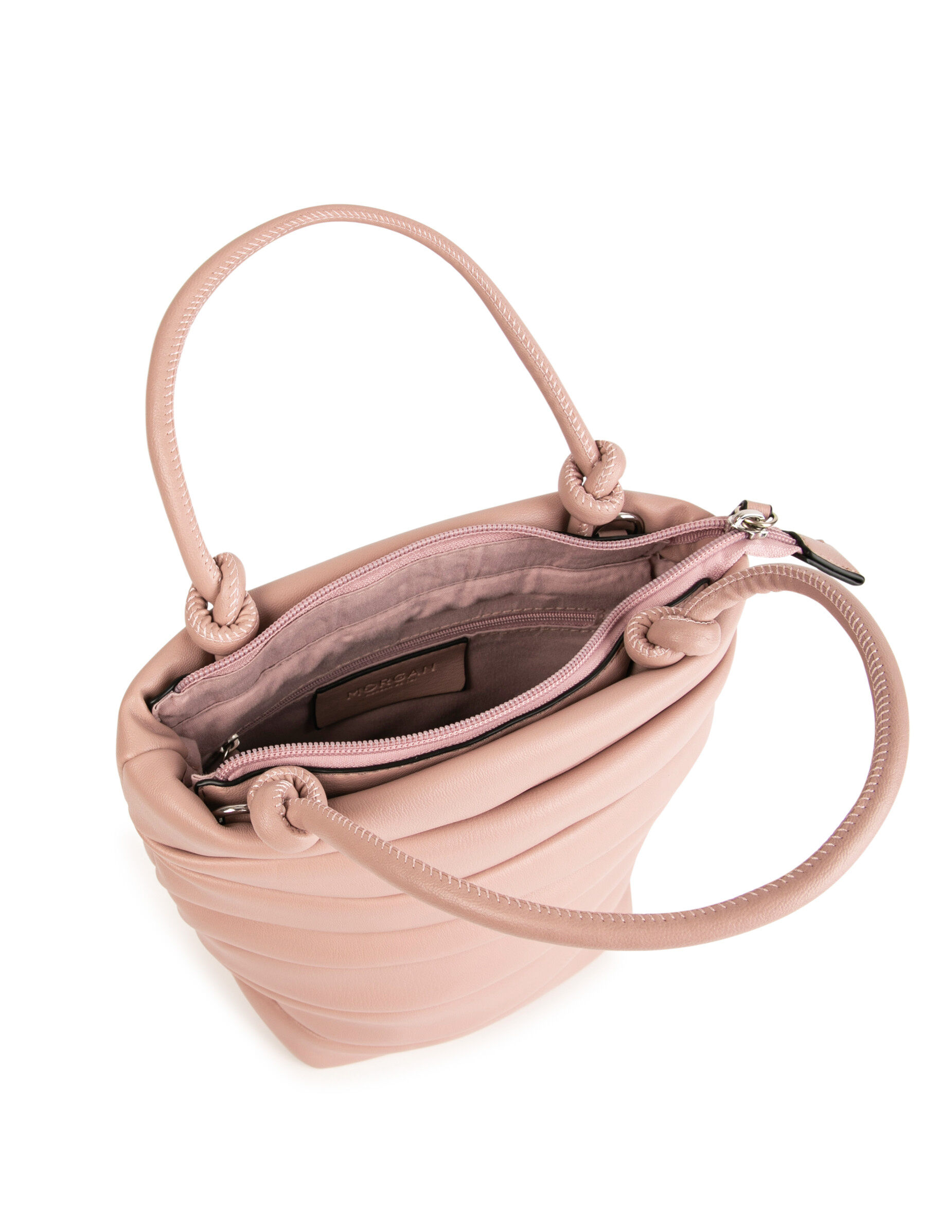 Sac seau avec fronces vieux rose femme - vieux_rose