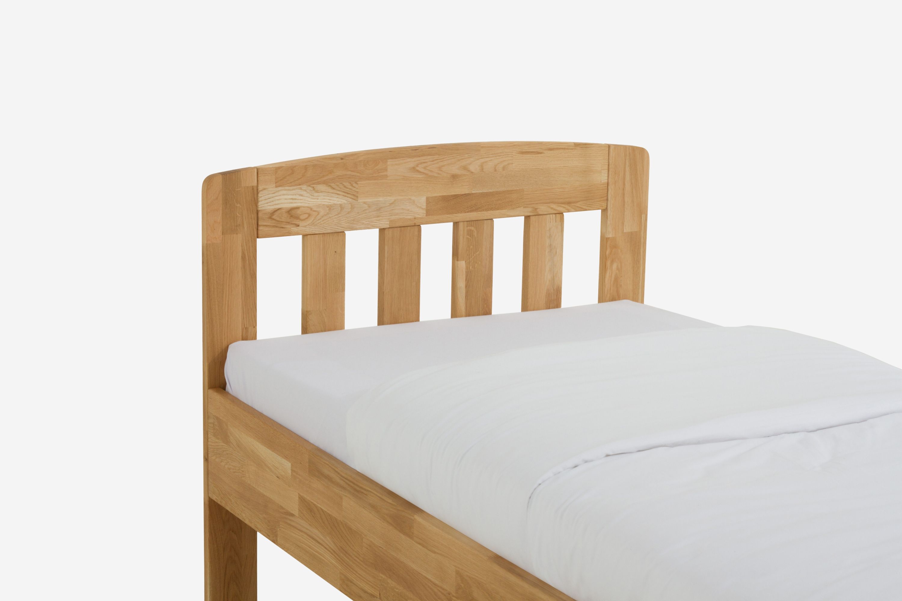Holzbett Jasmine 90 x 210 cm Wildeiche honig geölt
