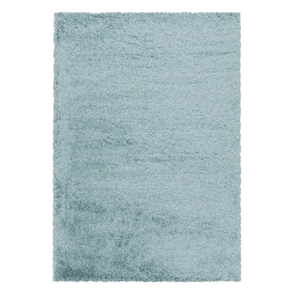 Pearl Soft Hoogpolig Vloerkleed Blauw - 140x200 CM