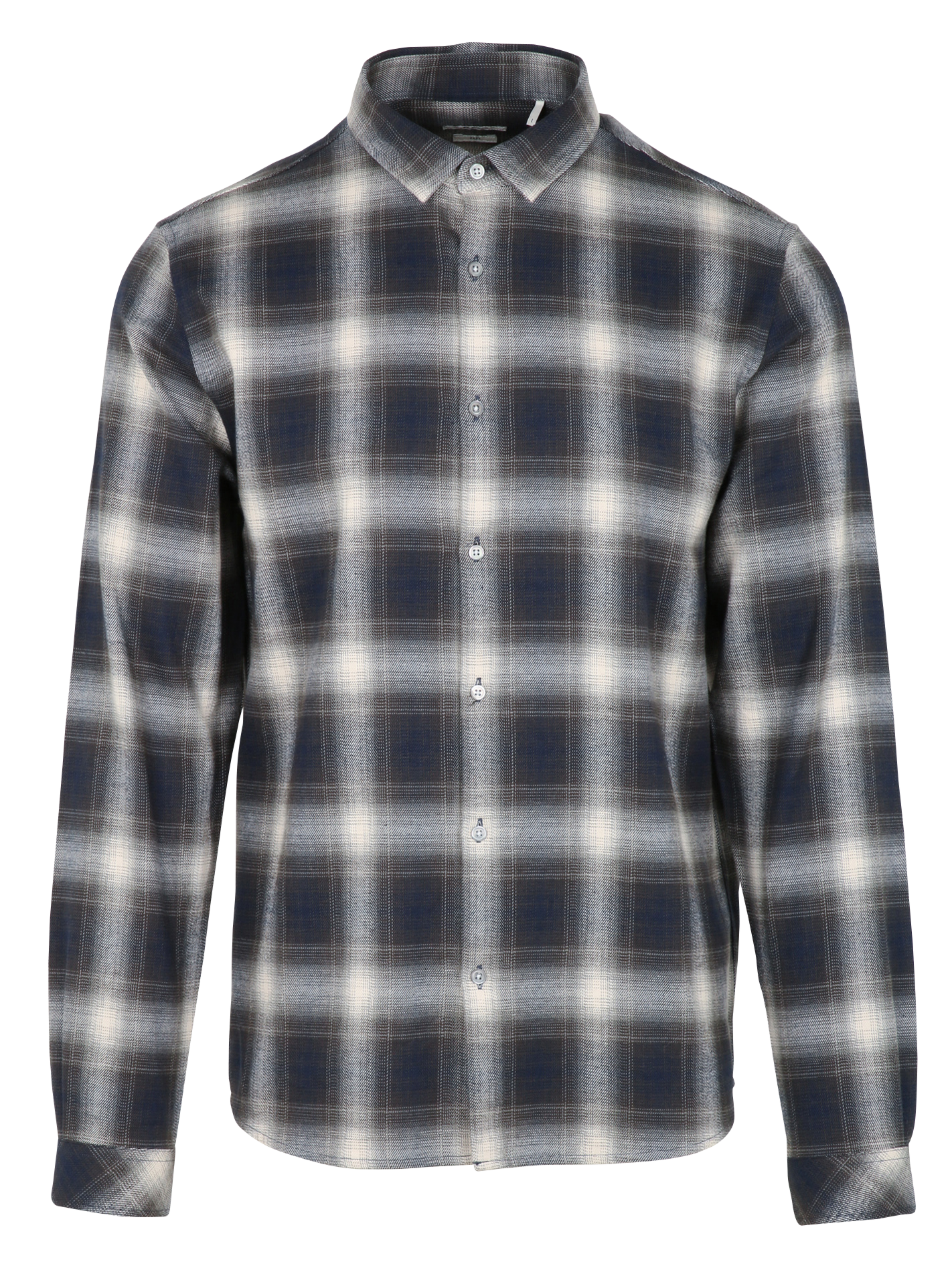 Surchemise col classique en coton | Gris