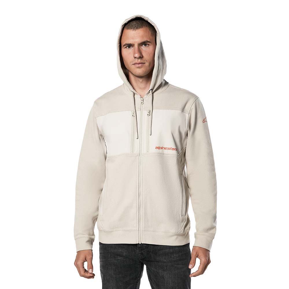 Alpinestars - Sweat zippé à capuche Glimpse Beige
