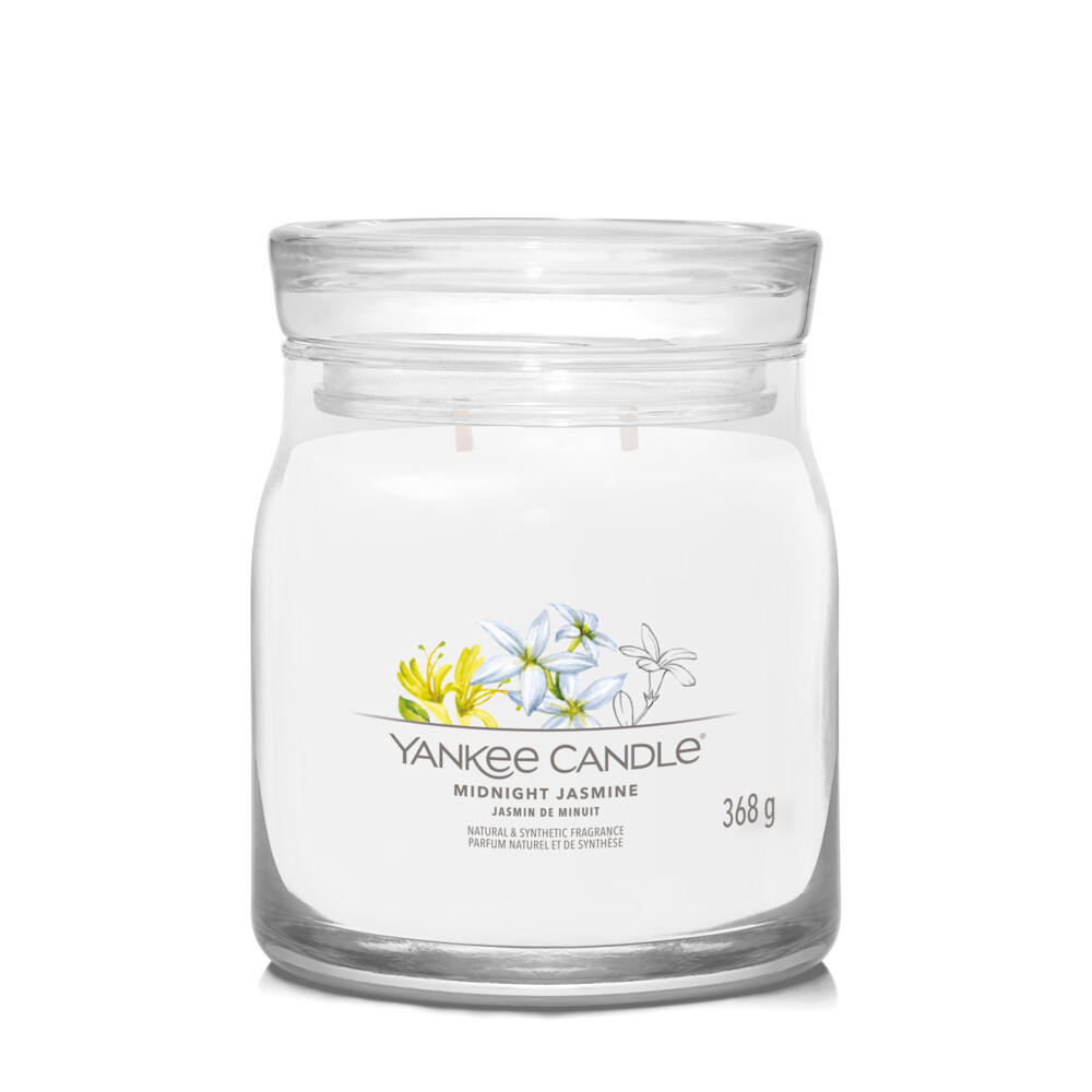 Yankee Candle Geurkaars Medium Jar Midnight Jasmine Signature368 gr