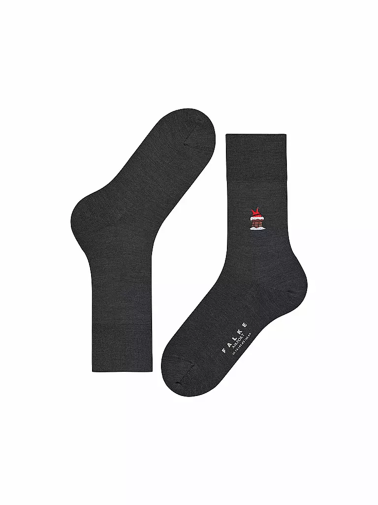 FALKE Socken AIRPORT SANTA black schwarz