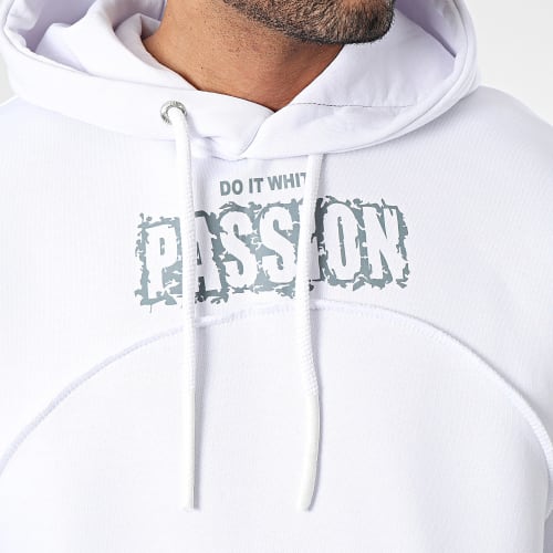 Sweat A Capuche Blanc