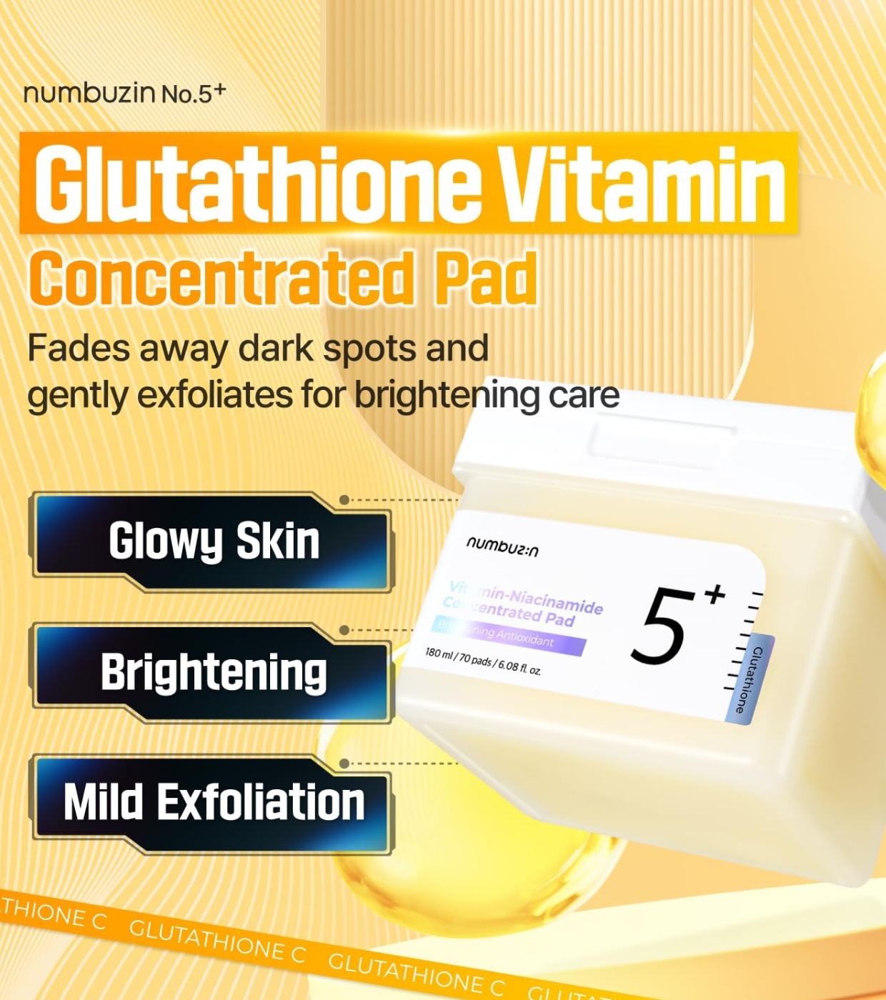 Numbuzin - Almofadas Concentradas No.5+ Vitamin-Niacinamide