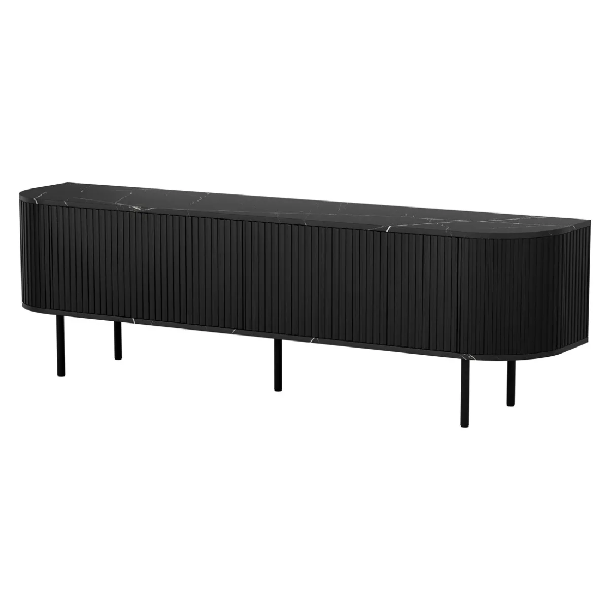 BESTMOBILIER Thio Meuble TV - Noir