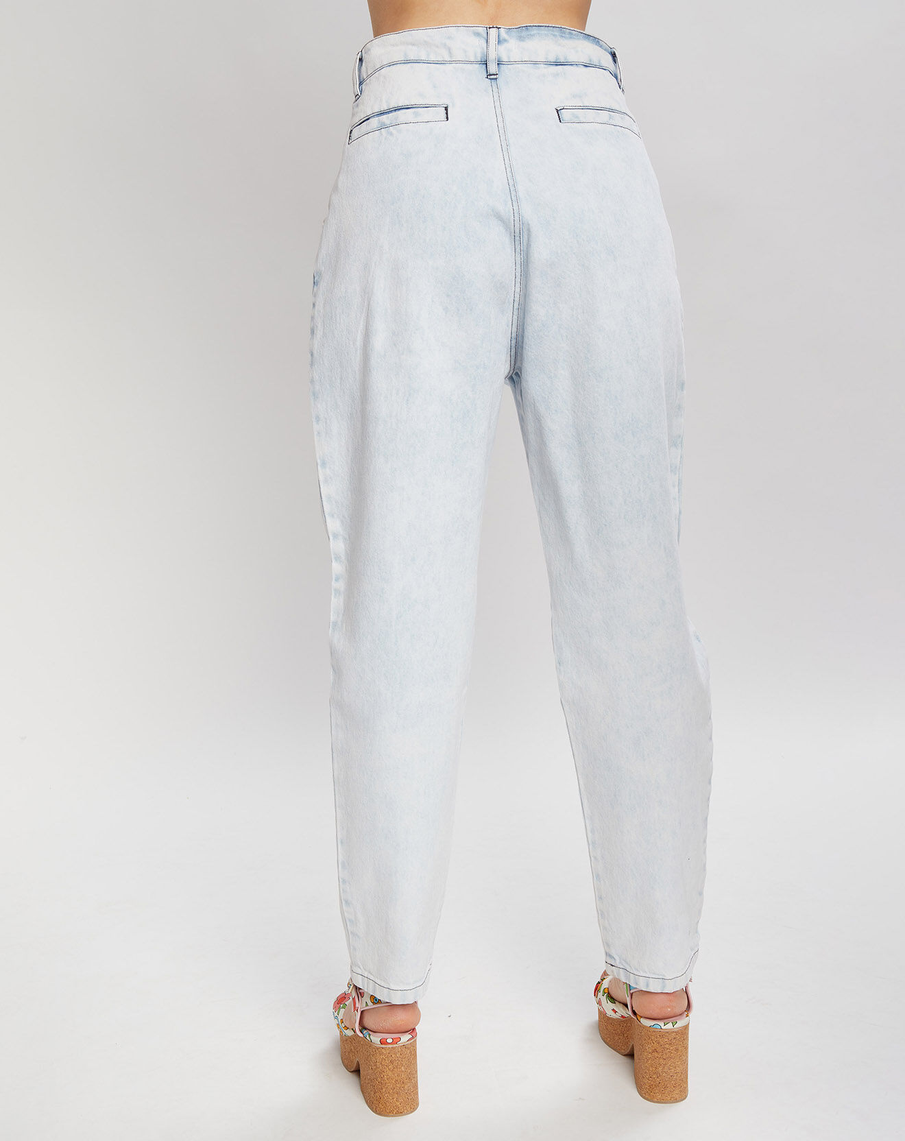 Manoush Jean Lucie bleu clair délavé