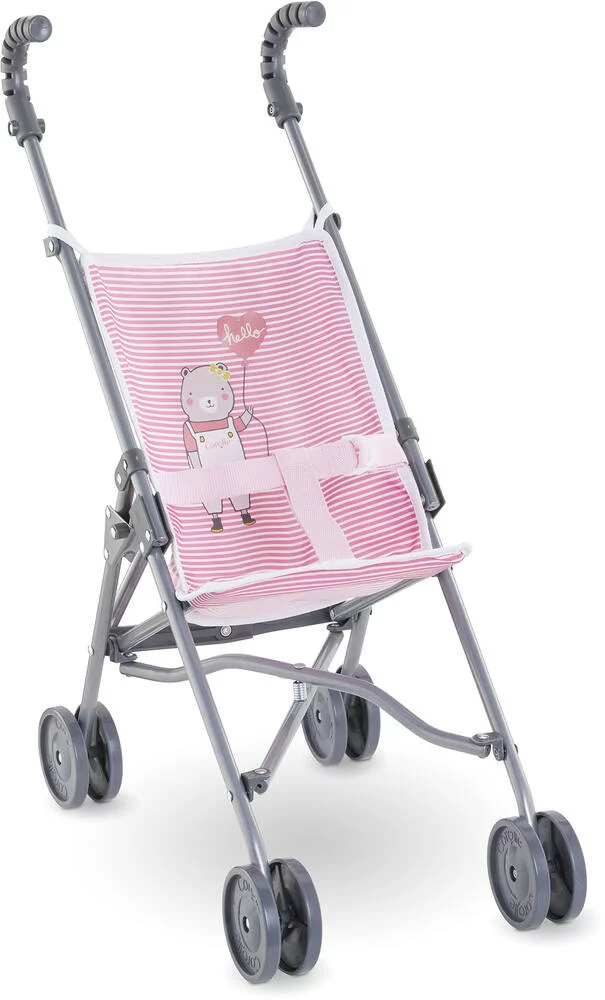 BB36\/42\/52 - POUSSETTE CANNE ROSE - COROLLE ACCESSOIRES