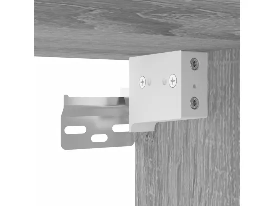 Prolenta Premium - Armoire à miroir de salle de bain sonoma gris bois d’ingénierie