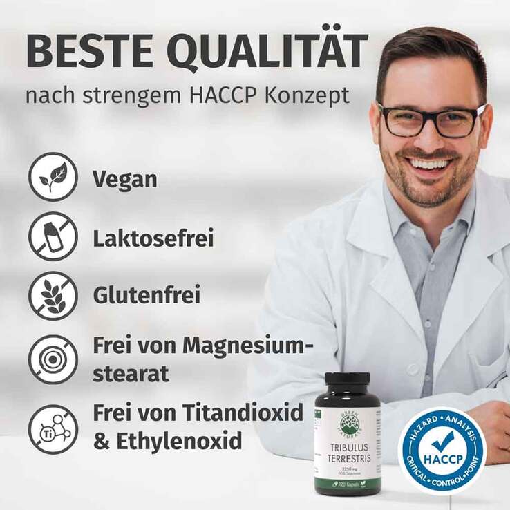 Green Naturals Tribulus Terrestris 2250 mg veg.Kps, 120 St
