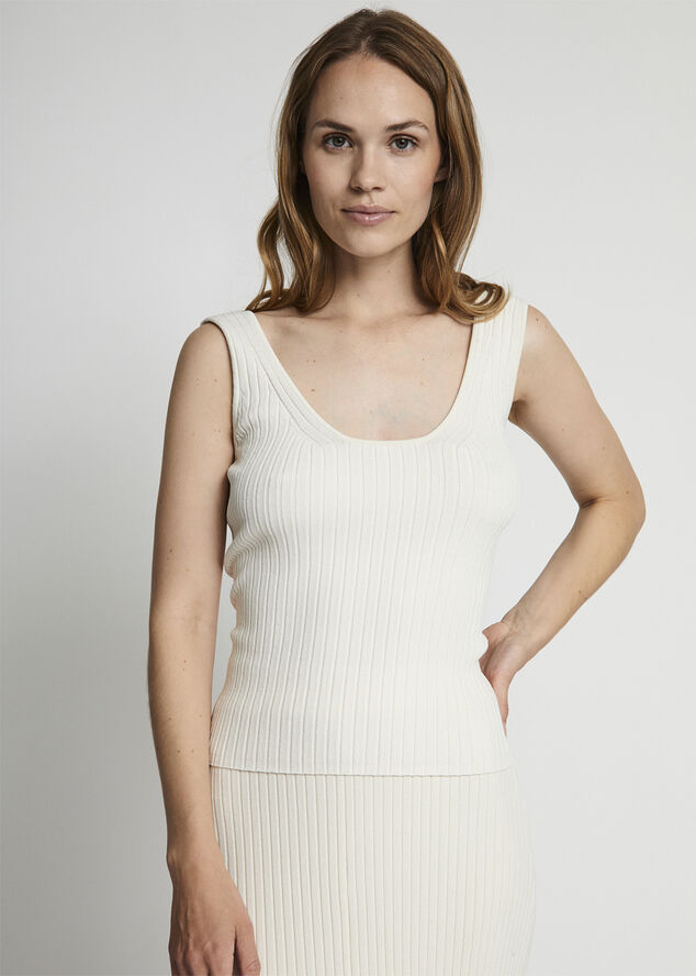 Bruun & Stengade BS Mathilde Regular Fit Top Off white