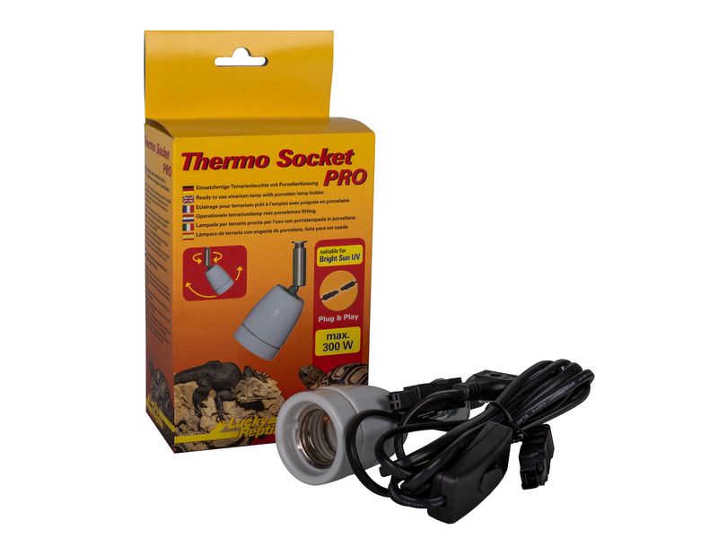 Lucky Reptile Thermo Socket PRO Einsatzfertige Terrarienleuchte mit Porzellanfassung