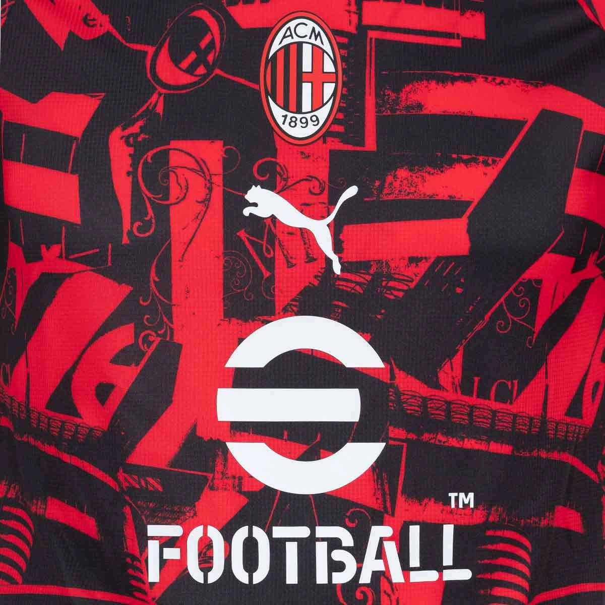 T-Shirt Puma AC Milan Pre-Match Home 2026-2027 Criança