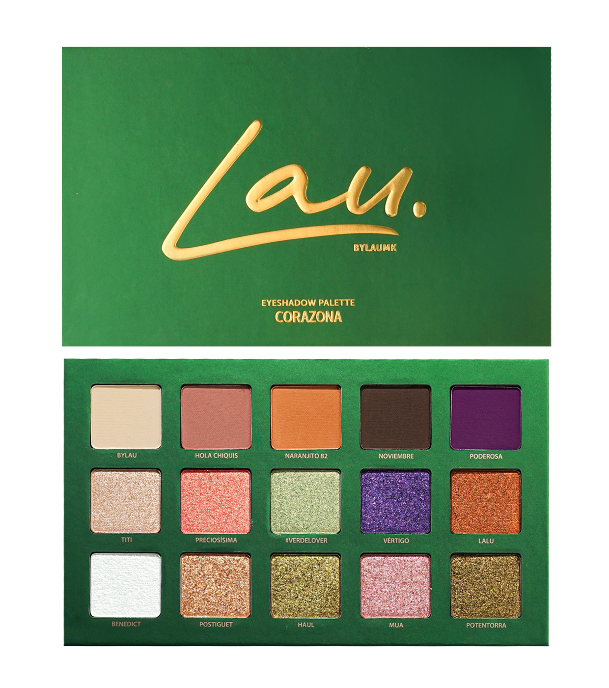 CORAZONA - Paleta de Sombras Lau x Bylaumk