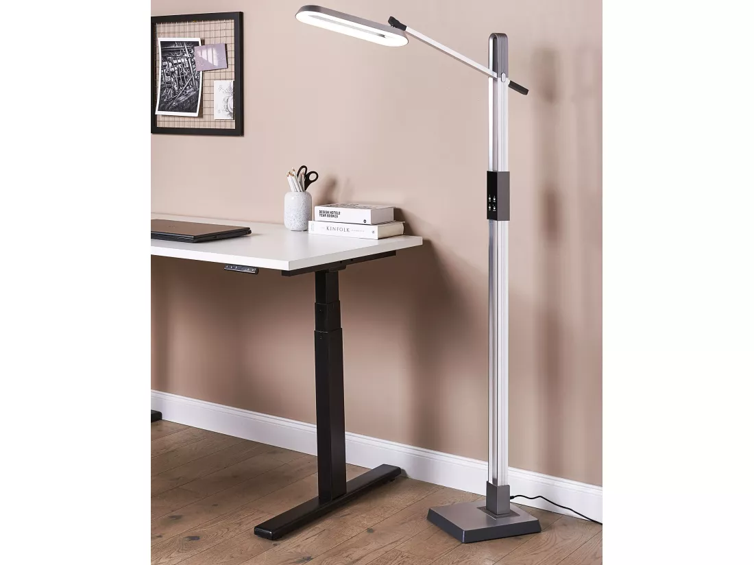 Lampadaire LED AQUARIUS Avec variateur Métal Argenté