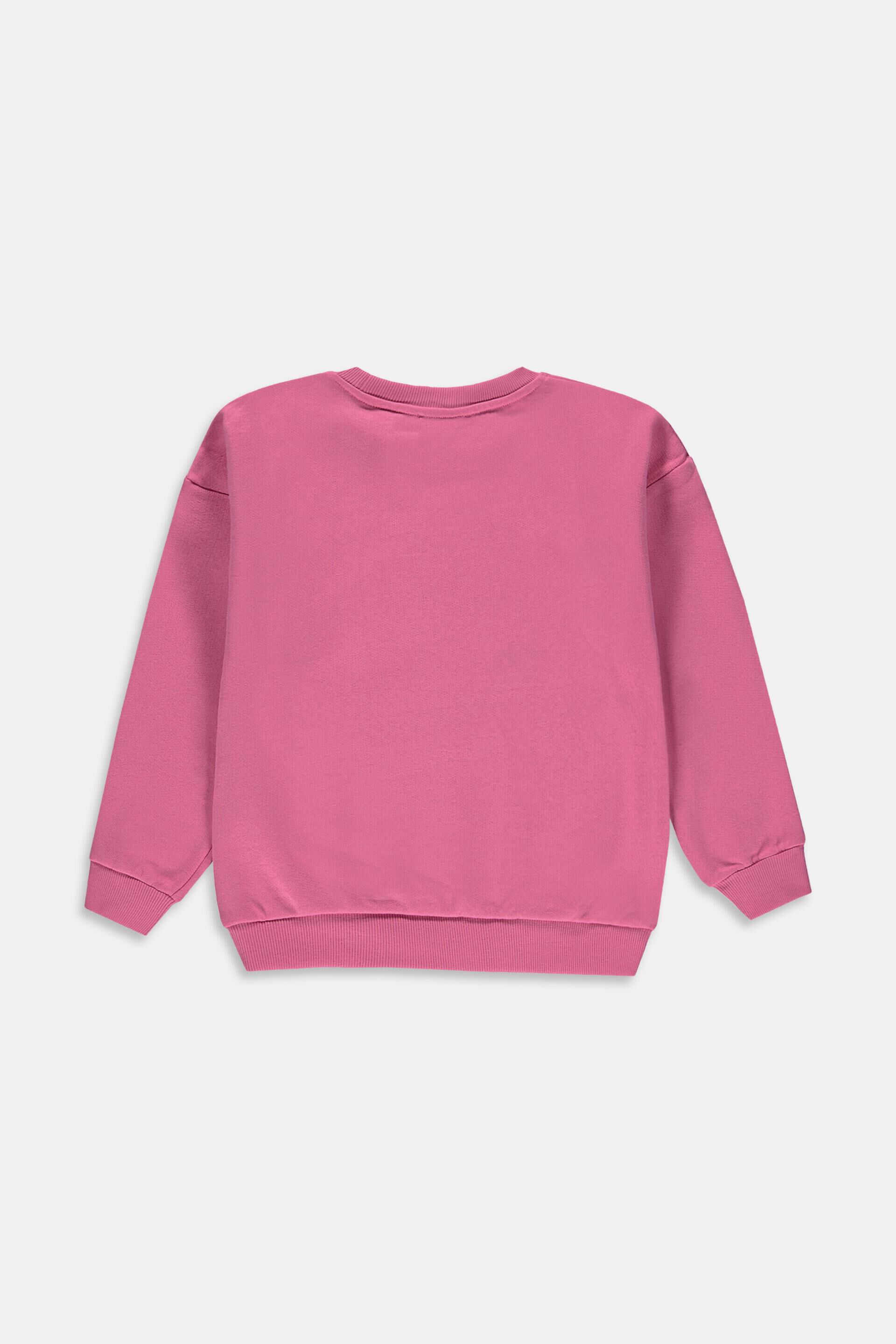 Sweat-shirt en coton à logo sur la poitrine