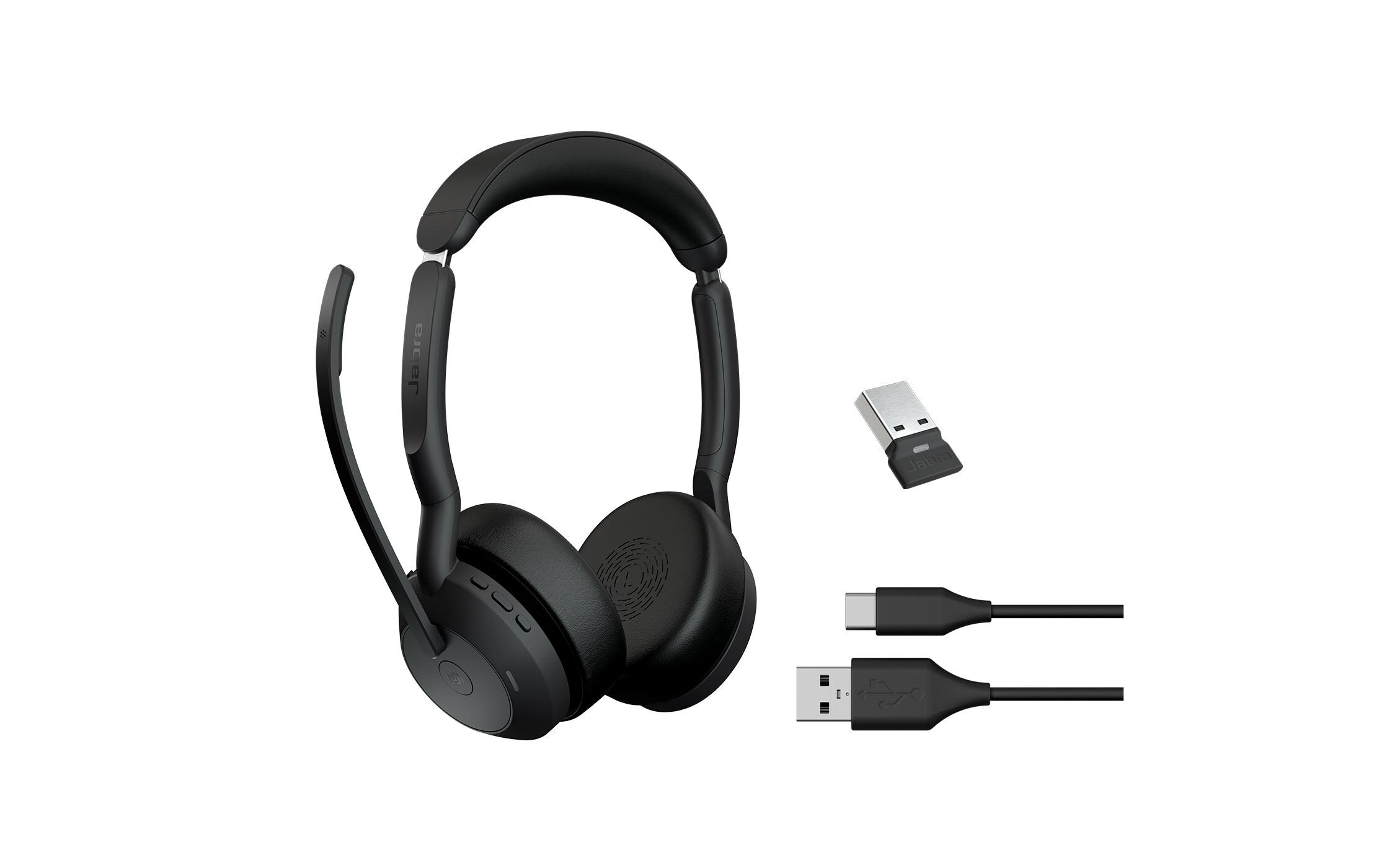 Headset Evolve2 55 Duo MS, USB-A<br>Das professionelle Headset, mit dem Sie alle Aufgaben erledigen können, die Ihr hybrider Arbeitstag mit sich bringt