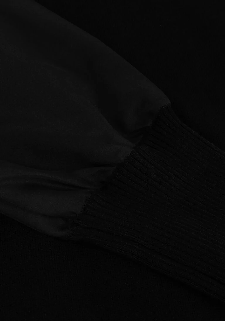 MY ESSENTIAL WARDROBE zwarte my essential wardrobe coltrui anniemw knit rollneck