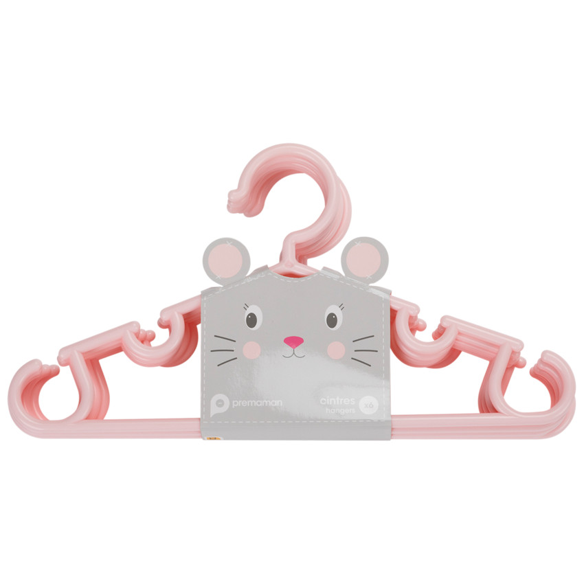 Lot de 6 cintres - Rose
